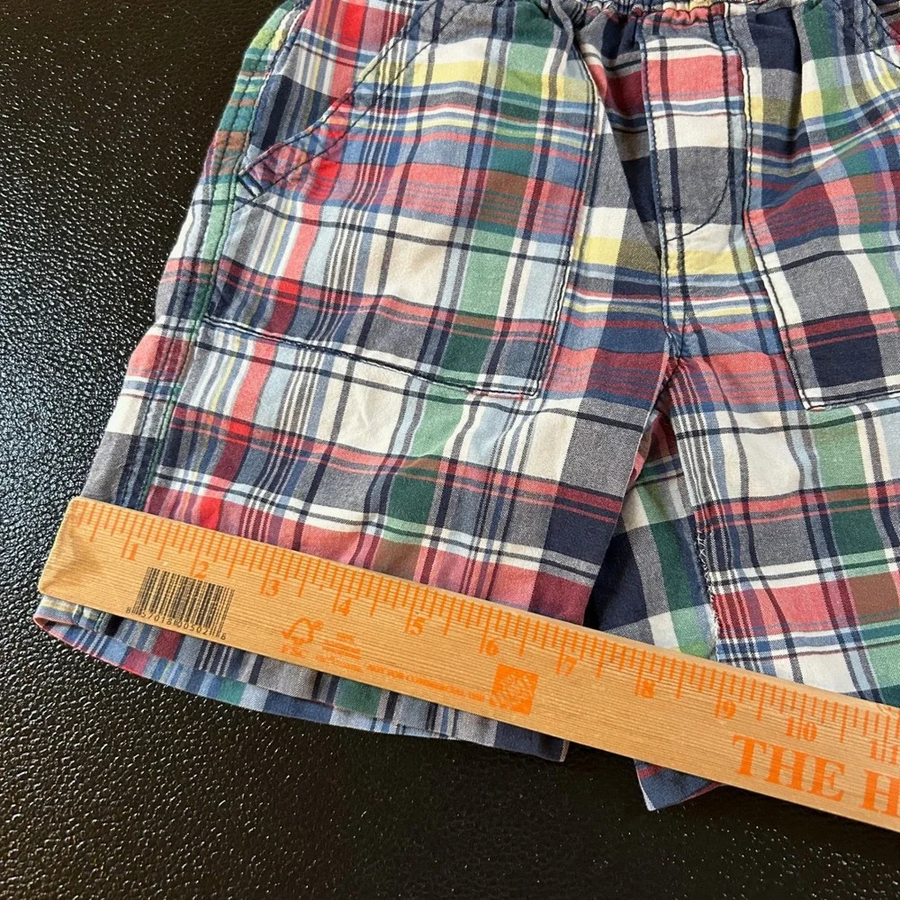 Childrens Place Plaid‎ Shorts Casual Summer Outfit Drawstring Toddler 4T